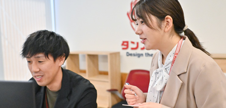 質問に答えてる風画像